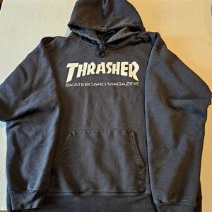 Thrasher Black Hoodie. Size M